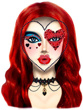Heart Queen Adhesive Face Jewels Sticker