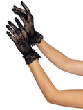 Floral Stretch Wrist Length Gloves