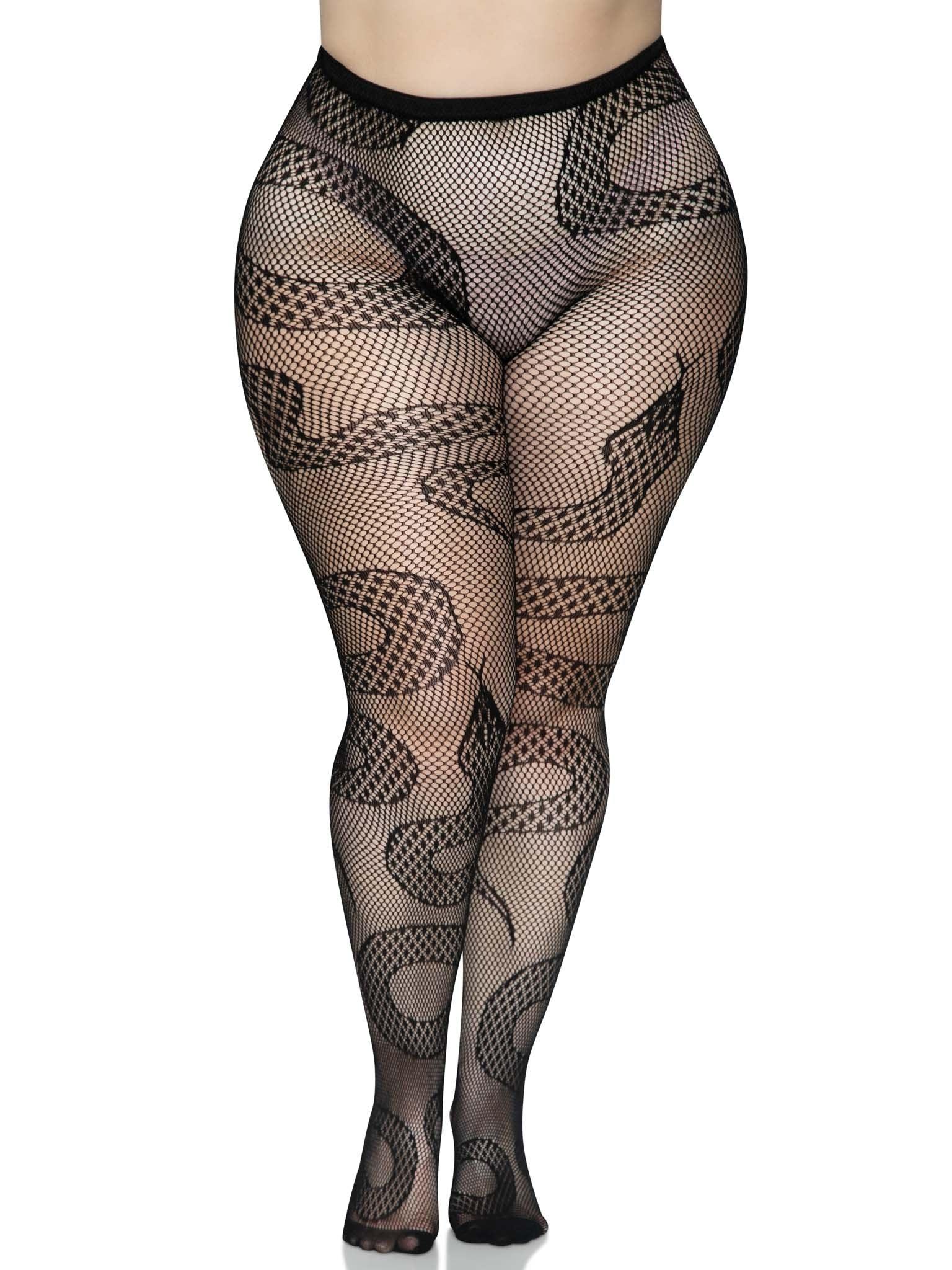 Leg Avenue Plus Snake Net Tights