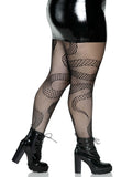 Leg Avenue Plus Snake Net Tights