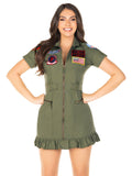 Leg Avenue Top Gun Costume Flight Dress