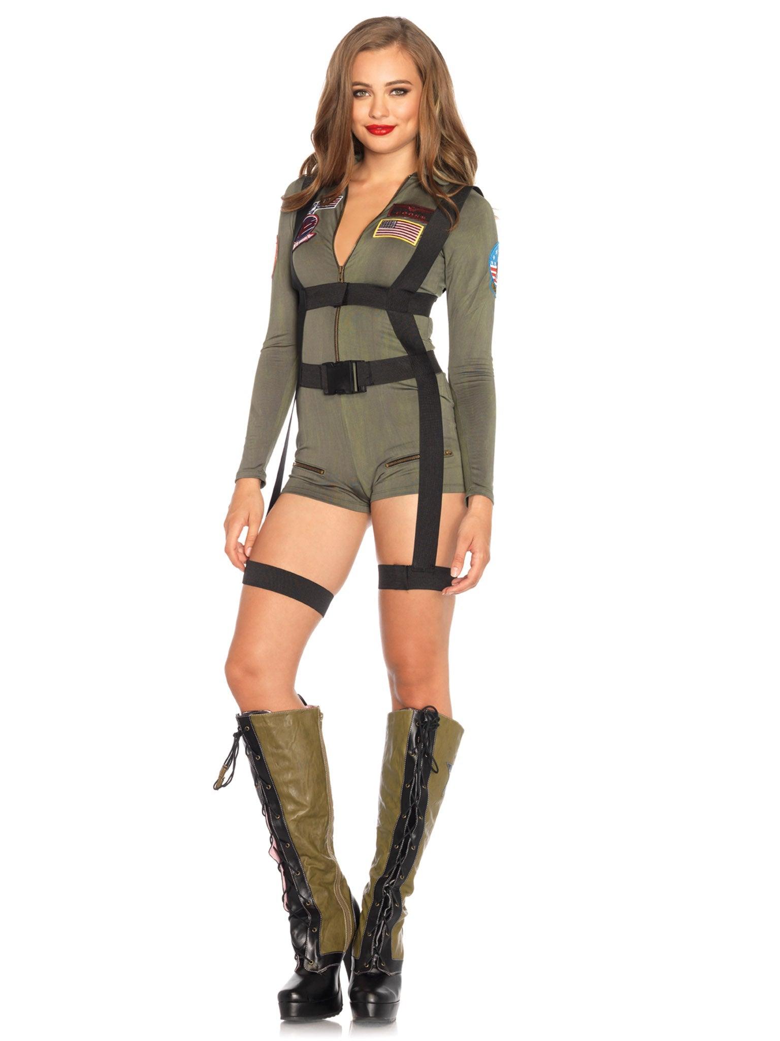 Leg Avenue Top Gun Costume Romper
