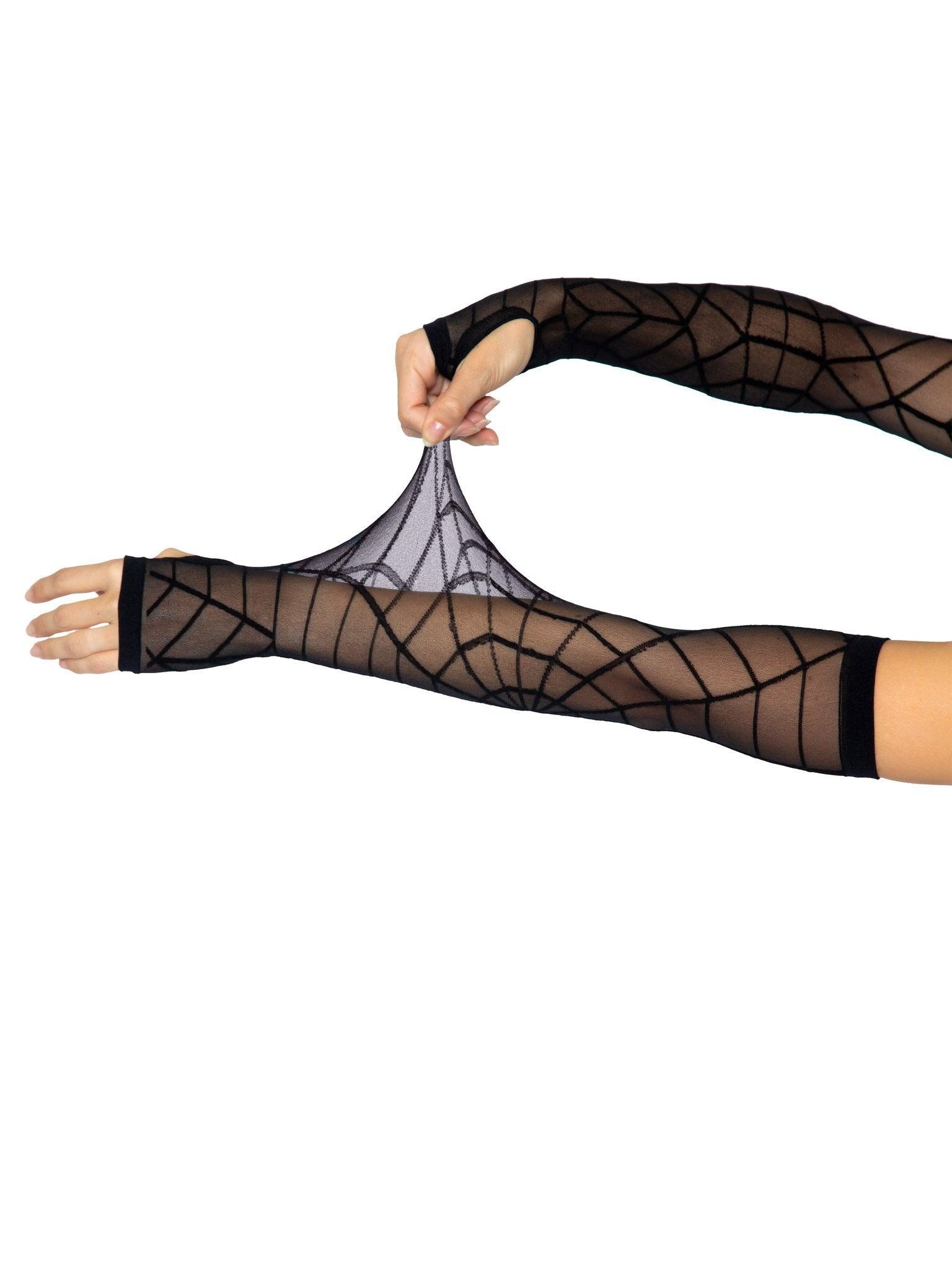 Leg Avenue Spider Web Arm Warmer Gloves