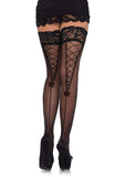 Leg Avenue Rose Lace Thigh High Stockings