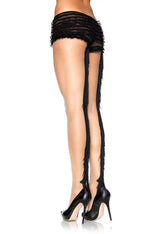 Leg Avenue Fringe Backseam Pantyhose