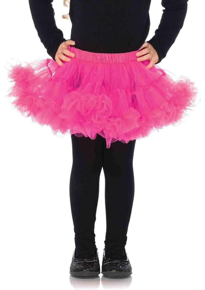color_hot pink | Leg Avenue Kids Petticoat Tutu Skirt For Girls