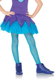 color_neon blue | Leg Avenue Coco Children's Fishnet Tights