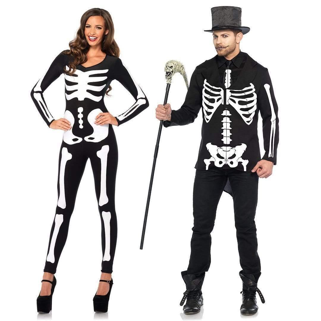 Leg Avenue Printed Glow In The Dark Skeleton Catsuit