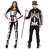 Leg Avenue Printed Glow In The Dark Skeleton Catsuit