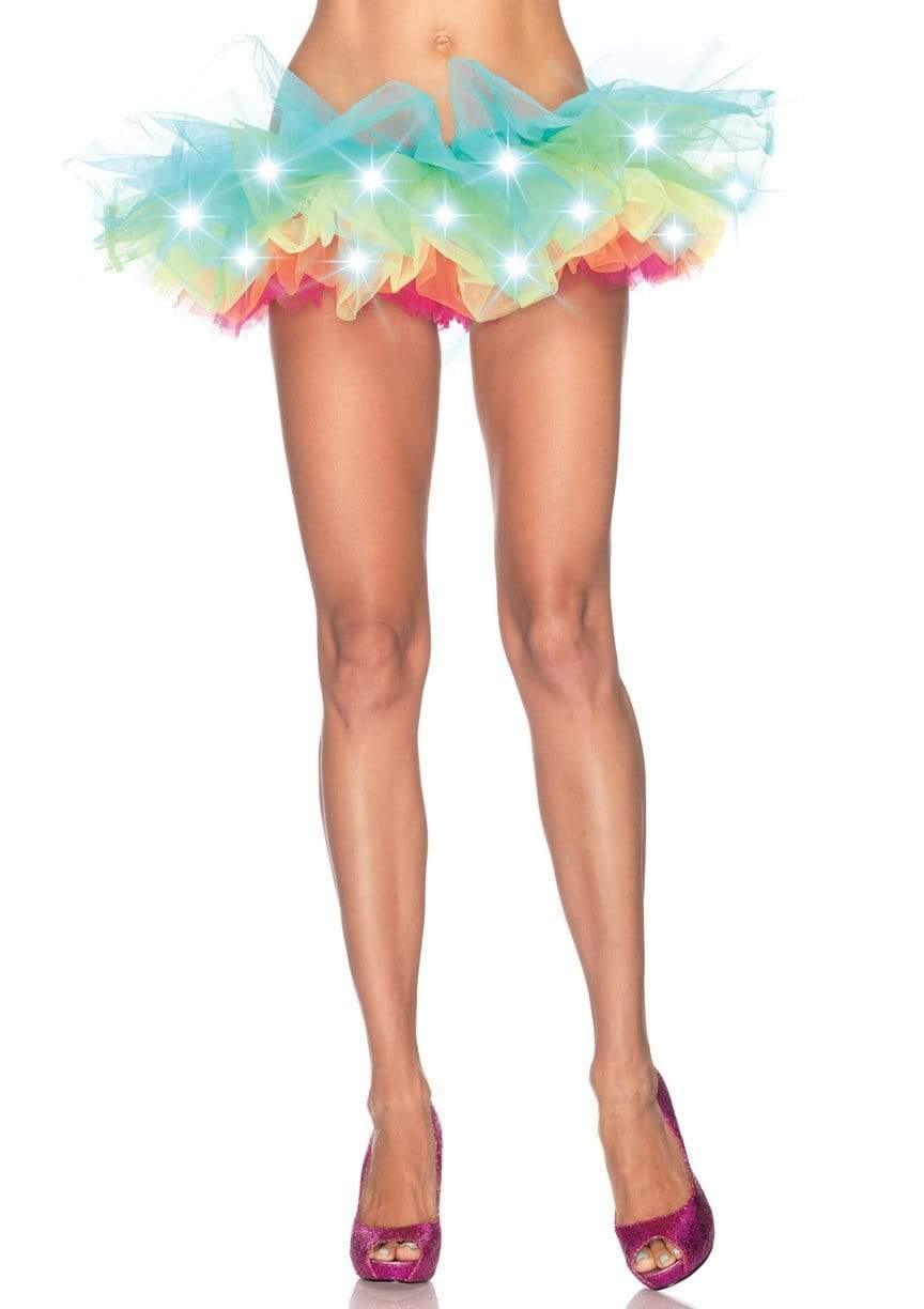 Leg Avenue LED Light Up Neon Rainbow Festival Tutu