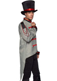 color_grey | Leg Avenue Men's Military Jacket with Tails