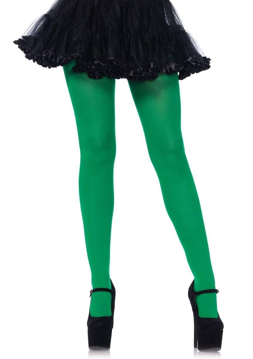 color_kelly green | Leg Avenue Ari Nylon Women's Tights