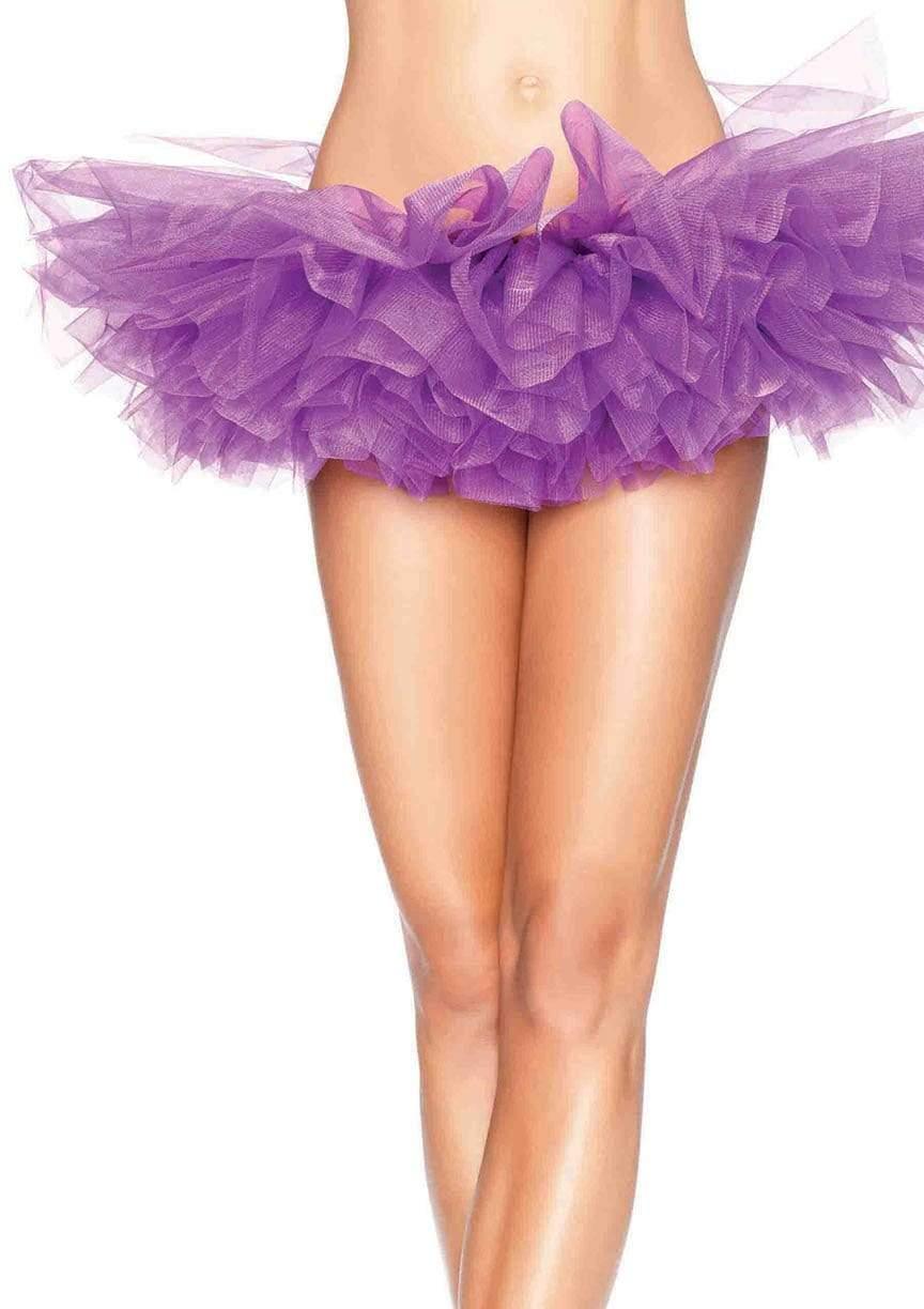color_purple | Leg Avenue Organza Layered Tulle Tutu Skirt