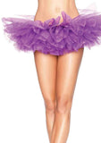 color_purple | Leg Avenue Organza Layered Tulle Tutu Skirt