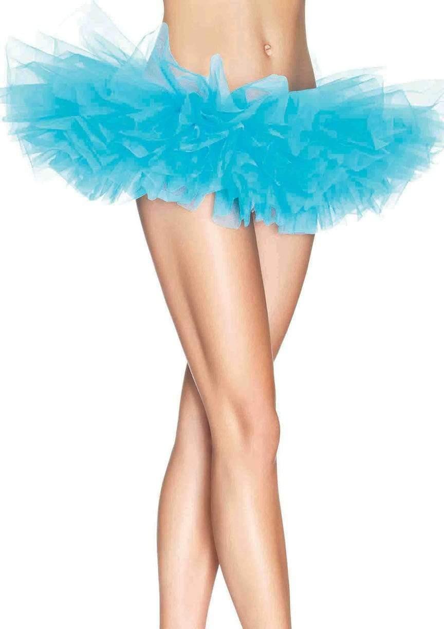 color_turquoise | Leg Avenue Organza Layered Tulle Tutu Skirt