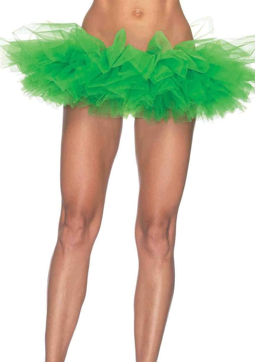color_kelly green | Leg Avenue Organza Layered Tulle Tutu Skirt