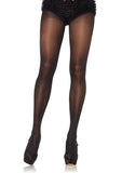 Opaque Sheer To Waist Tights With Cotton Crotch