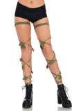 Ivy Shimmer Garter Dance Leg Wraps