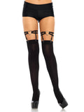 Dual Strap Elastic Thigh High Heart Garter Suspender