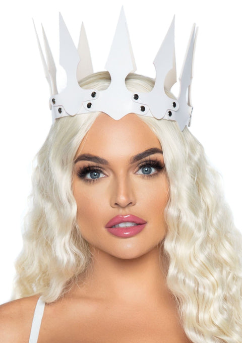 Leg Avenue Faux Leather Spiked Costume Crown