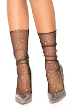 Stars and Moons Embellished Tulle Anklet Socks