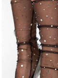 Stars and Moons Embellished Tulle Anklet Socks