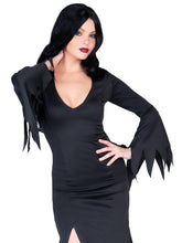 High Slit Floor Length Bodycon Gothic Dress