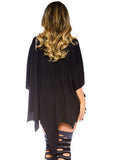 Gothic Glitter Spider Web Costume Poncho