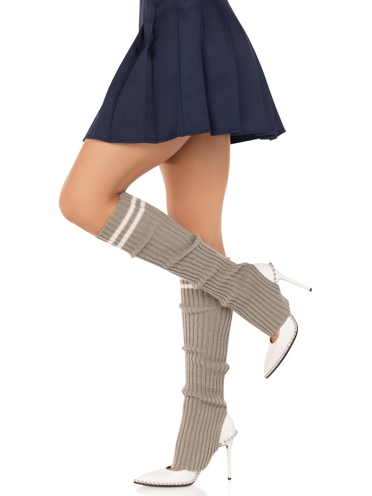 color_grey | Leg Avenue Stirrup Leg Warmers