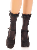 color_black | Leg Avenue Sweetheart Lace Ankle Socks