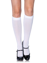 Classic Opaque Nylon Knee High Stockings