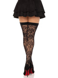 Leg Avenue Wild Rose Net Thigh Highs