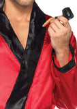 Mens Smoking Jacket & Pipe Bachelor Costume