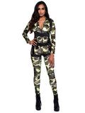Pretty Paratrooper Camo Jumpsuit Costume