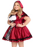 Leg Avenue Plus Size Gothic Red Riding Hood