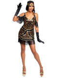 Speakeasy Sweetie Gold Dress Costume Set