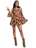 Starflower Hippie Fringe Dress Costume Set