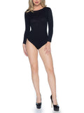 140 Denier Opaque Long Sleeved Bodysuit