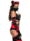 Killer Ninja Costume Set With Face Mask