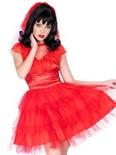 Beetle Bride Goth Lace Dress With Lace Veil