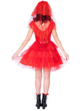 Beetle Bride Goth Lace Dress With Lace Veil