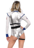 Galaxy Girl Lamé Bodysuit Costume Set