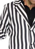 Mens Beetle Boss Striped Suit Costume Set