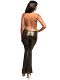 Gold Disco Diva Costume Set