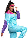 Awesome 80s Zipper Track Suit With Sweatband