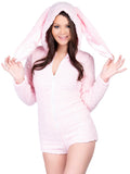 Cuddle Bunny Ultra Soft Bodysuit With Ear Hood