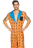 Mens Bedrock Bro Cartoon Costume Jumpsuit