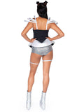 Space Cadet Metallic Romper Costume Dress