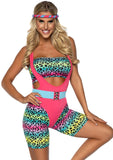 80s Cardio Cutie Costume Set With Headband