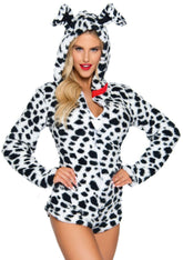Darling Dalmatian Ultra Soft Romper With Hood